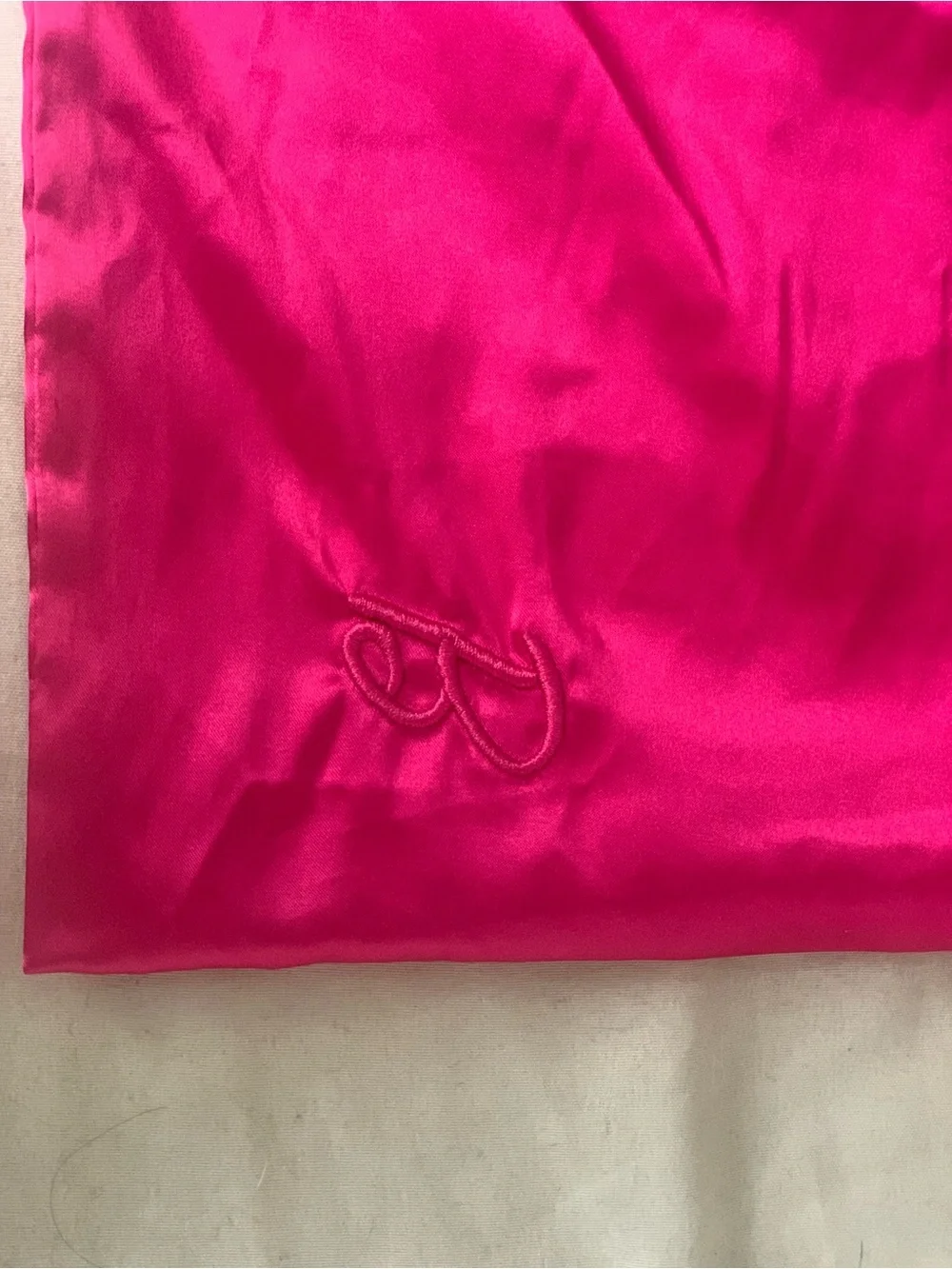 Barbie x Kitsch Iconic Pink Satin Pillow Case Zipper Standard